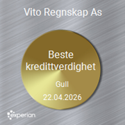 ViTo Regnskap AS oppnår beste kredittverdighet hos Experian